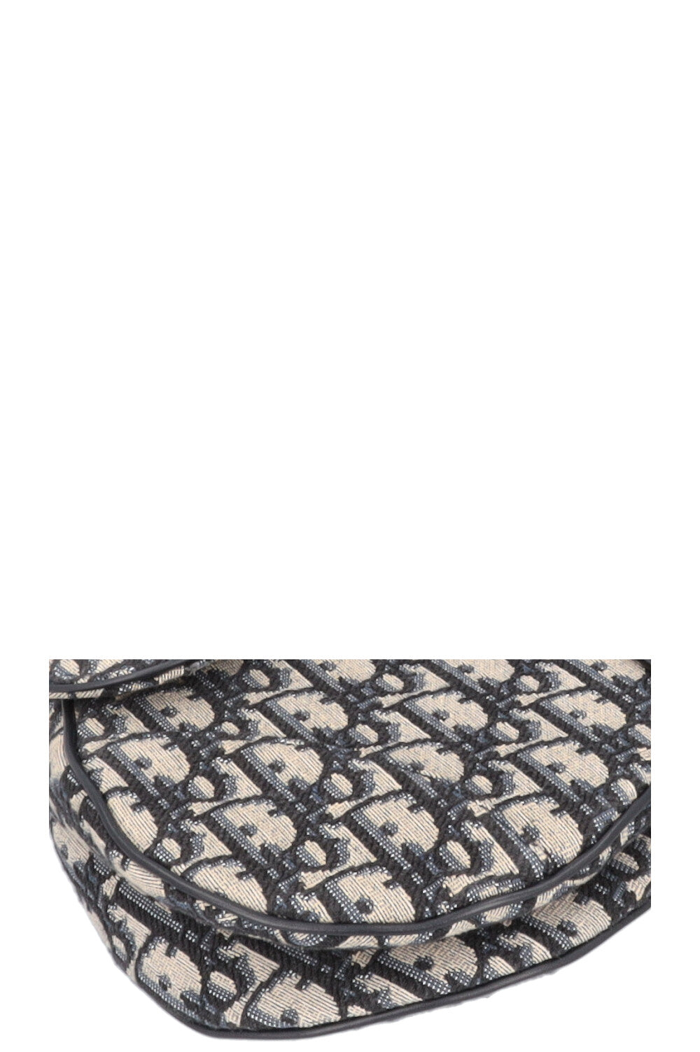 CHRISTIAN DIOR Saddle Bag Oblique Blue