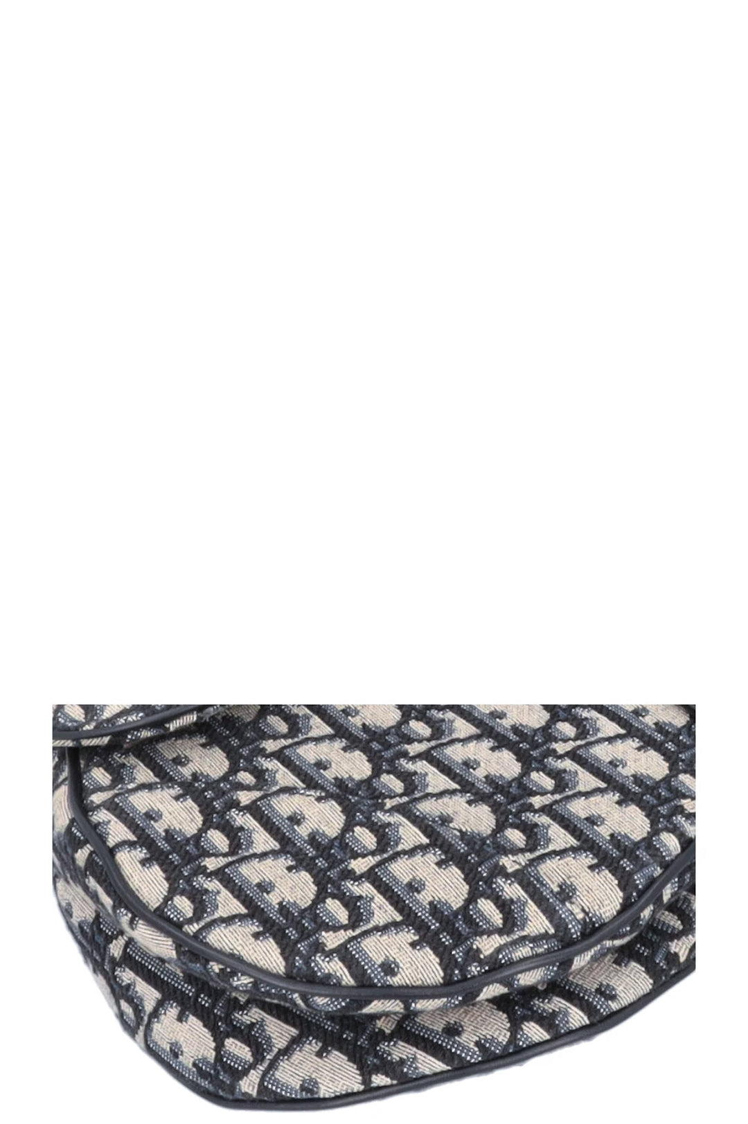 CHRISTIAN DIOR Saddle Bag toile oblique bleue