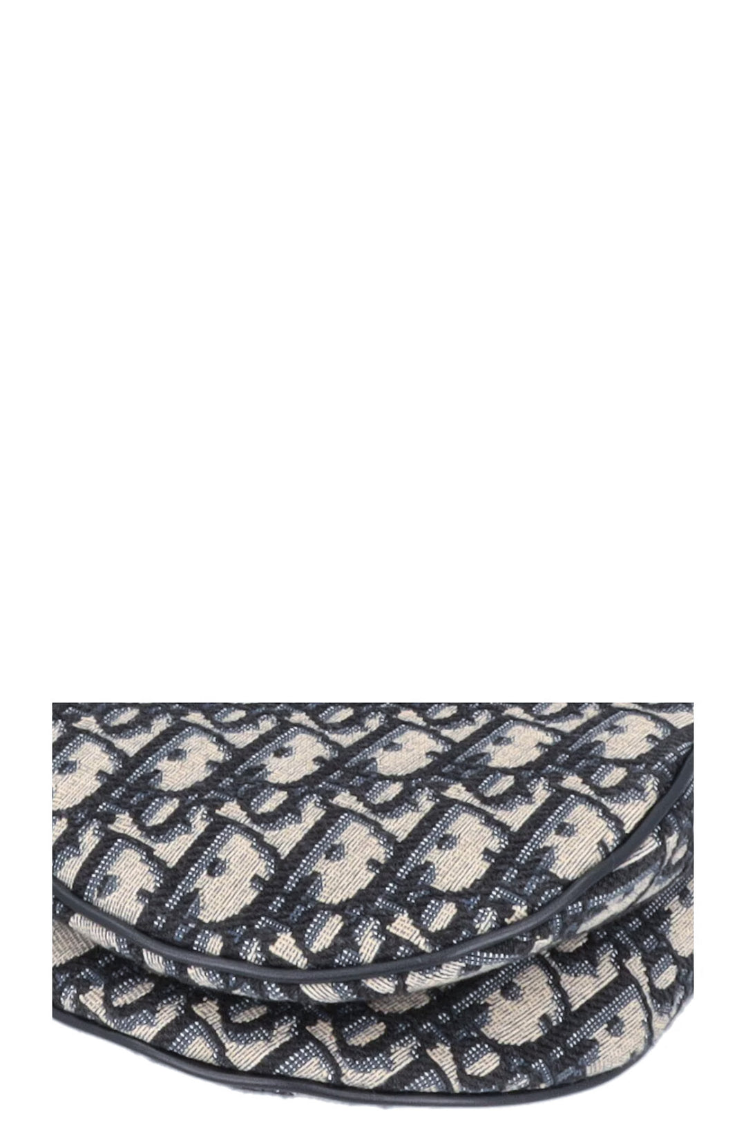 CHRISTIAN DIOR Saddle Bag toile oblique bleue