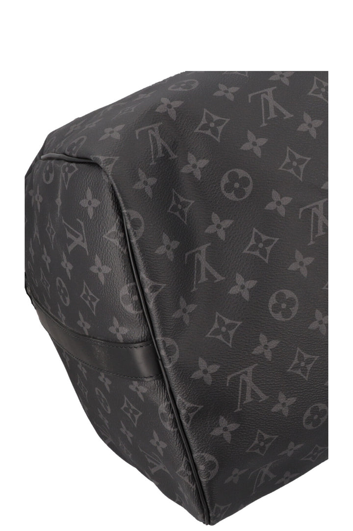 LOUIS VUITTON Keepall 55 Bandouliere Monogram Eclipse Black
