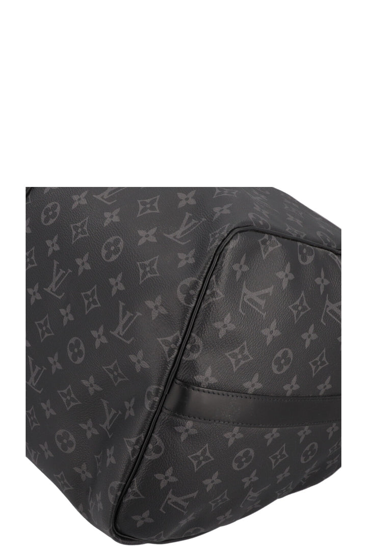 LOUIS VUITTON Keepall 55 Bandouliere Monogram Eclipse Black
