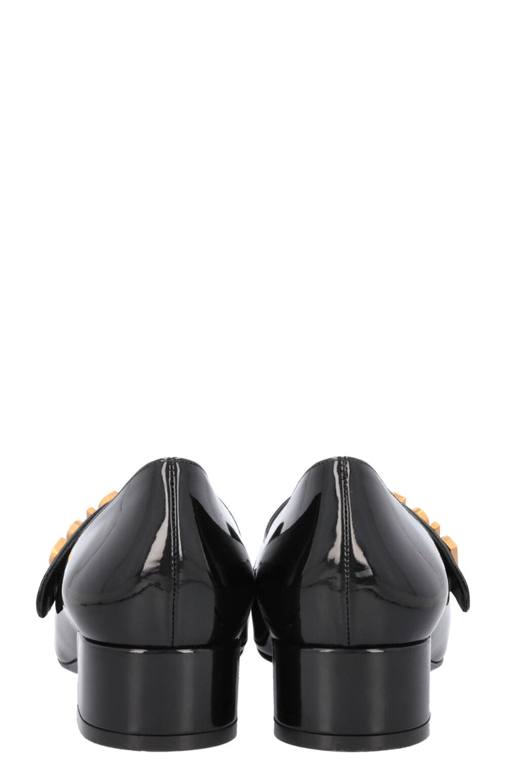 CHRISTIAN DIOR Baby-D Mary Jane Heels Patent Black