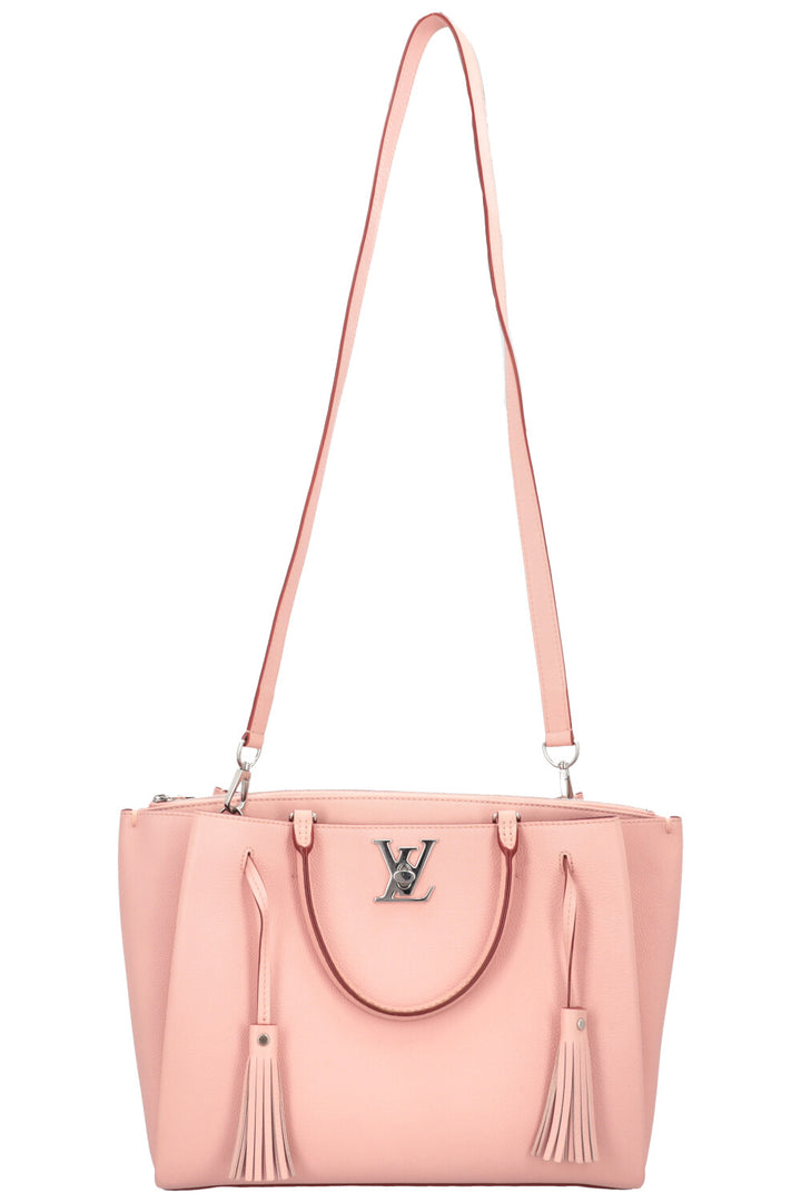 Sac LockMeTo LOUIS VUITTON en cuir rose