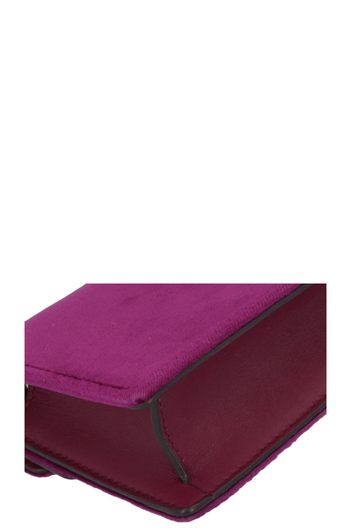 GUCCI Super Mini Dionysus Bag Velvelt Purple