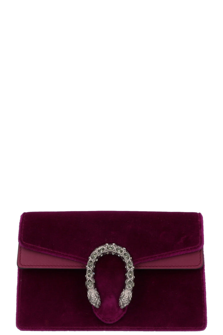 GUCCI Super Mini Dionysus Bag Velvelt Purple