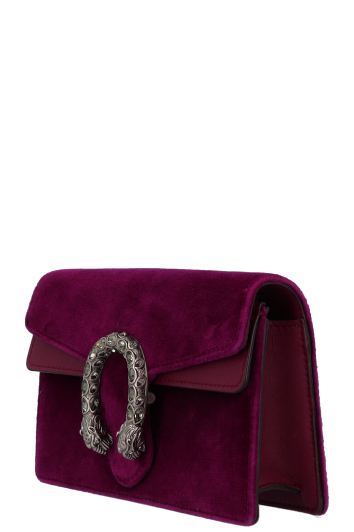 GUCCI Super Mini Dionysus Bag Velvelt Purple
