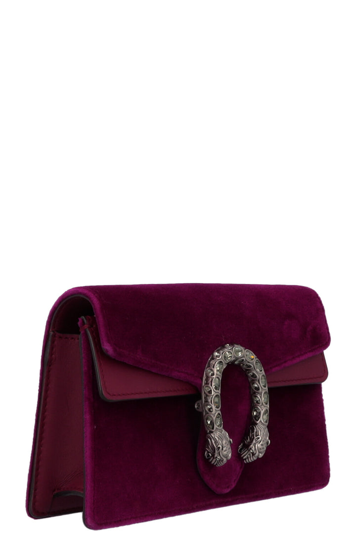 GUCCI Super Mini Dionysus Bag Velvelt Purple