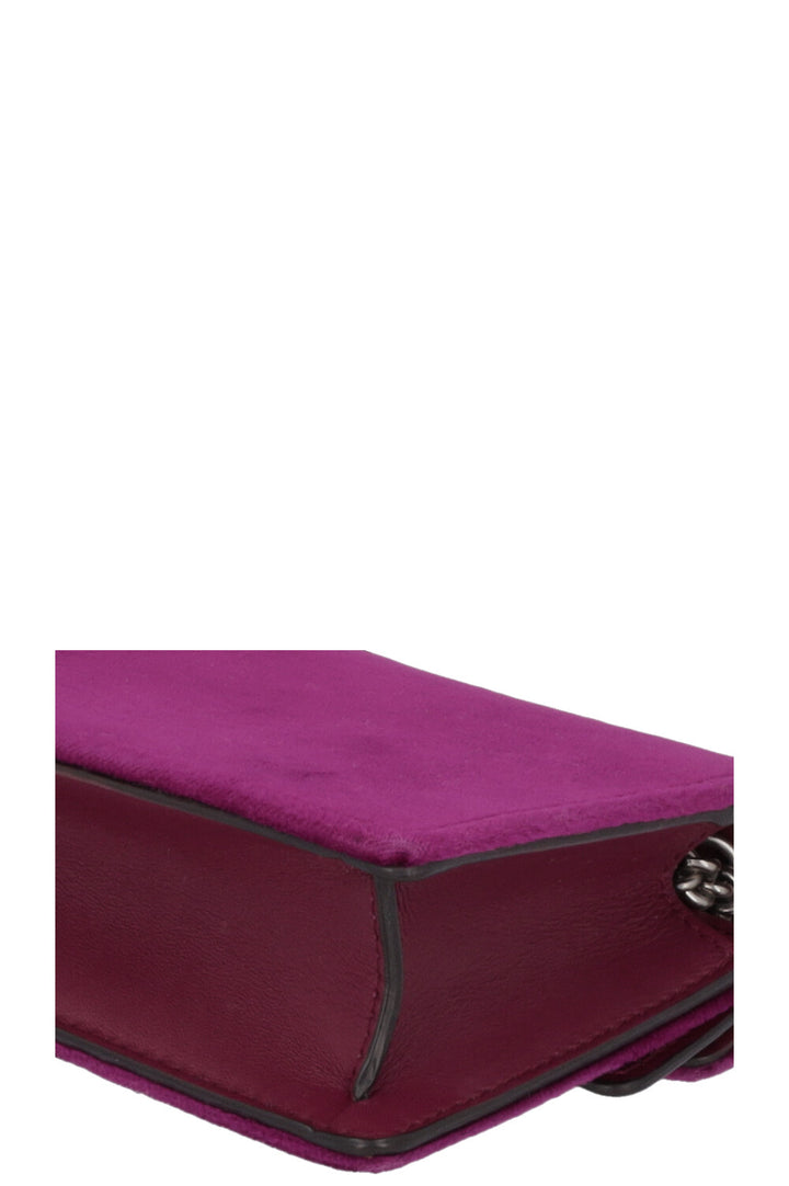 GUCCI Super Mini Dionysus Bag Velvelt Purple
