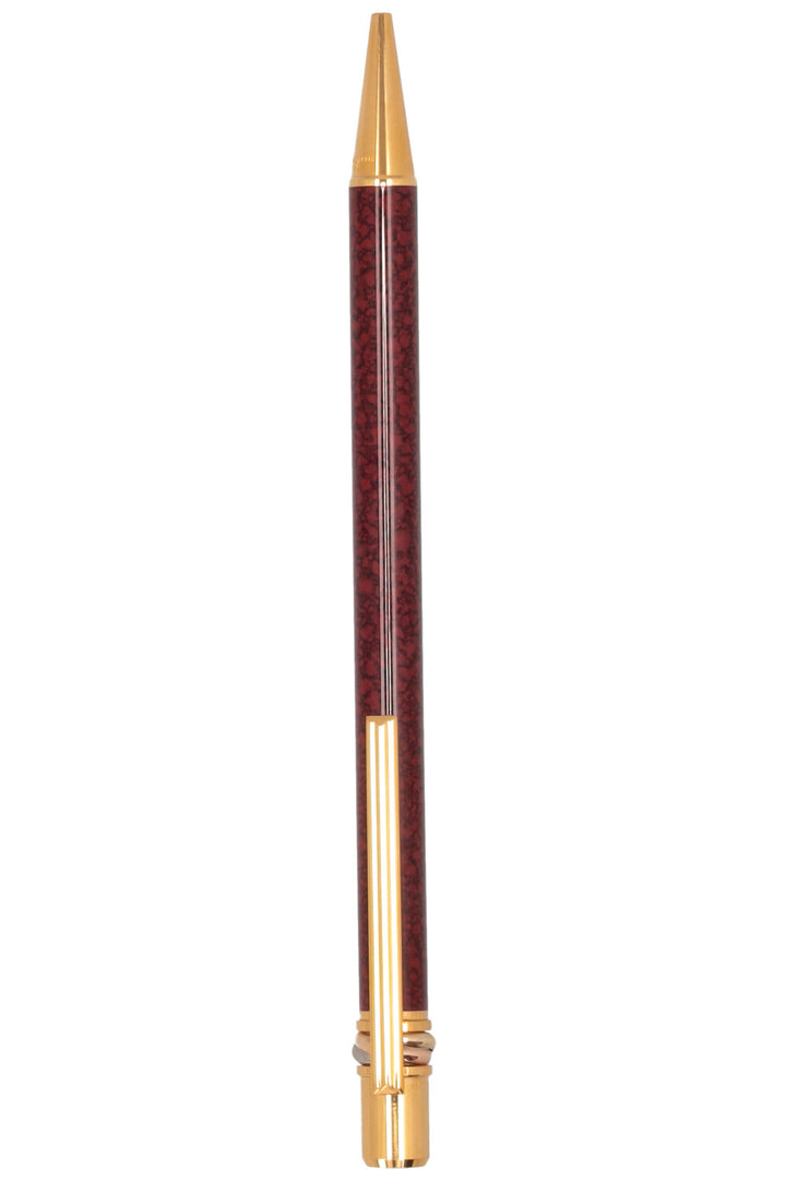 CARTIER Must de Cartier Trinity Stylo bille bordeaux doré