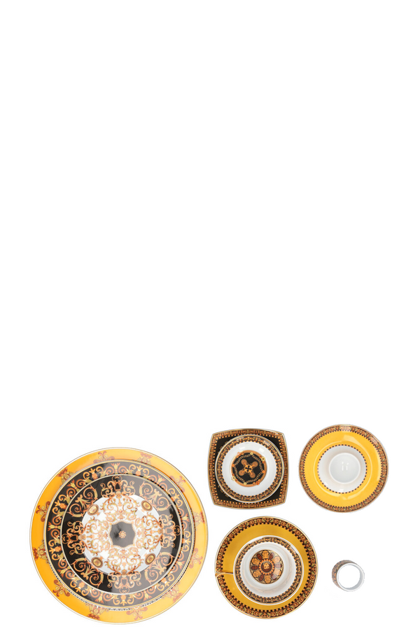 VERSACE Barocco Set of 16 Yellow