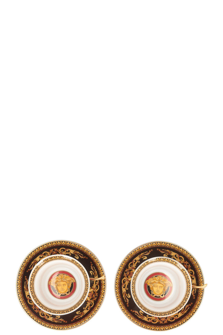 VERSACE Medusa Set of 30 Red Black