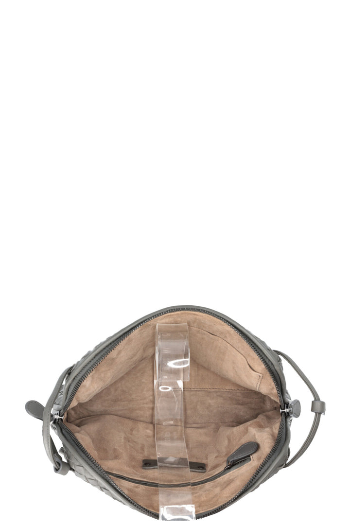BOTTEGA VENETA Nodini Crossbody Bag Intrecciato Grey