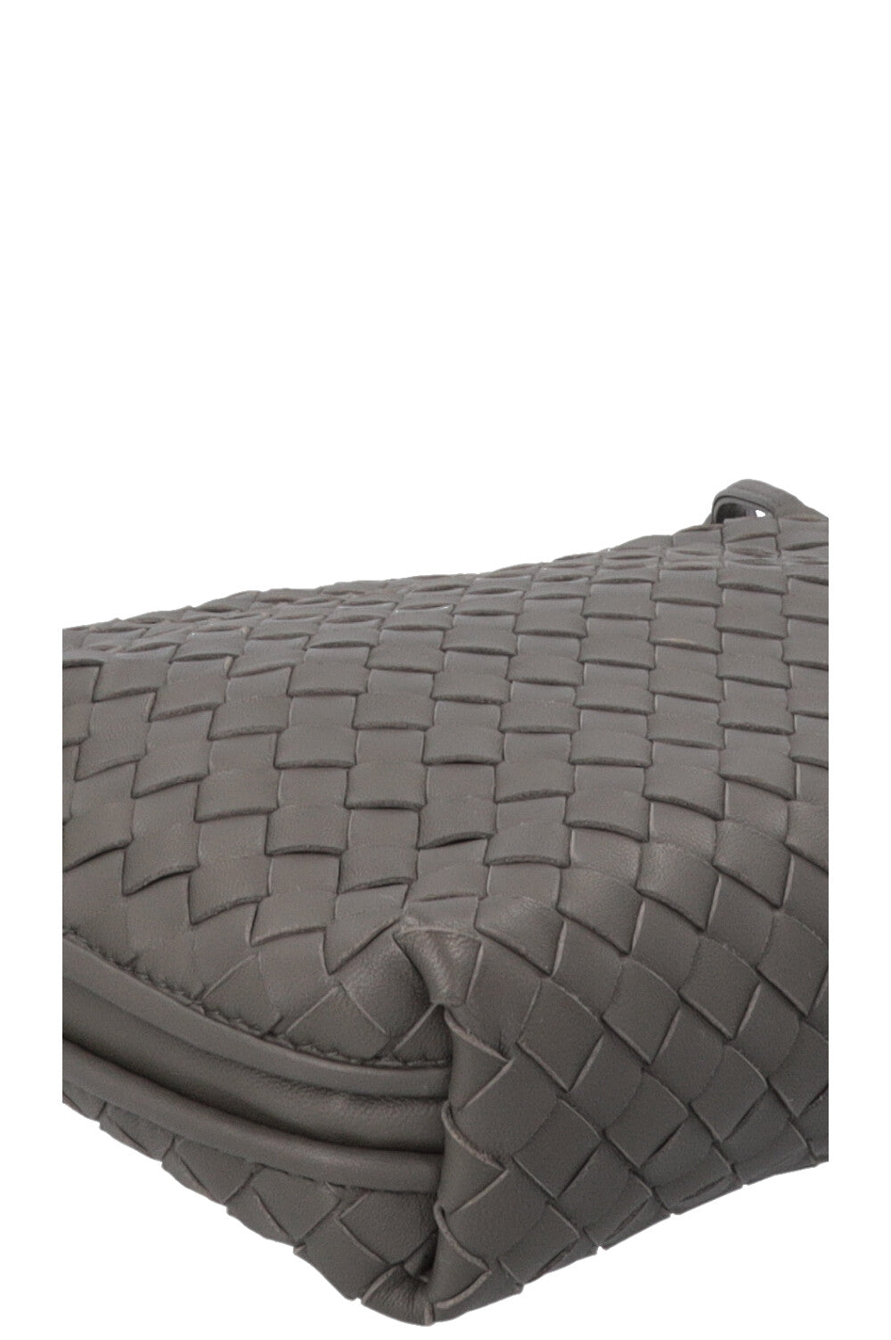 BOTTEGA VENETA Nodini Crossbody Bag Intrecciato Grey