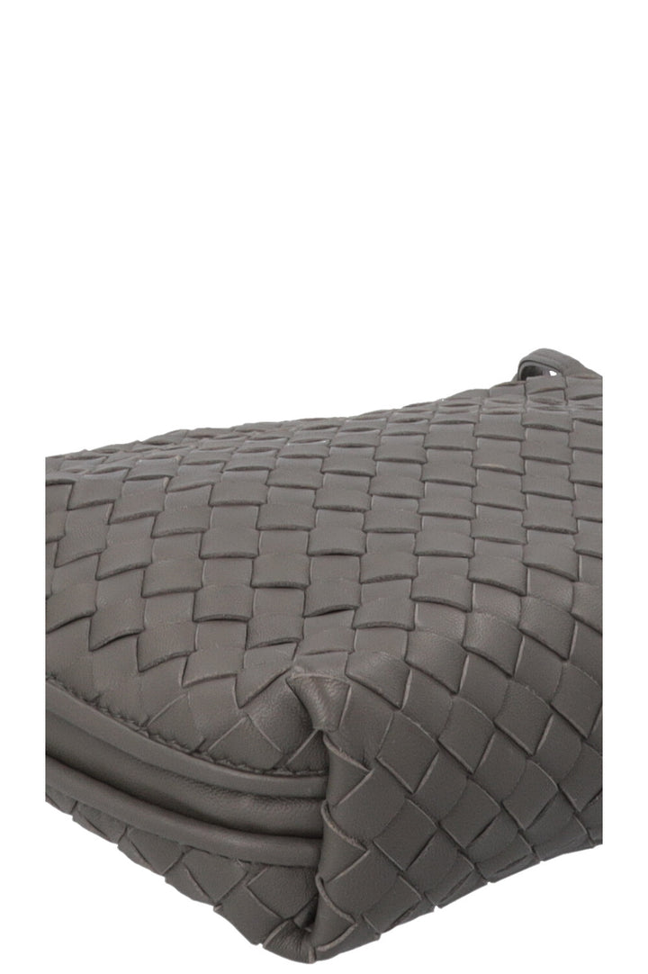 BOTTEGA VENETA Nodini Crossbody Bag Intrecciato Grey