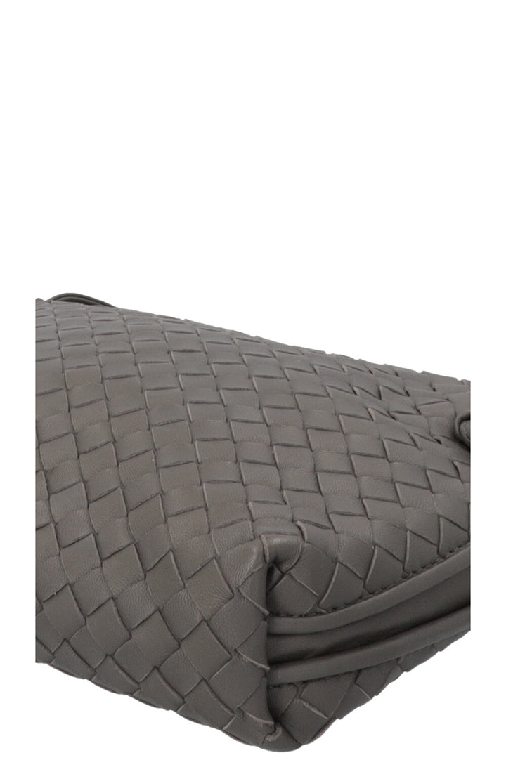 BOTTEGA VENETA Nodini Crossbody Bag Intrecciato Grey