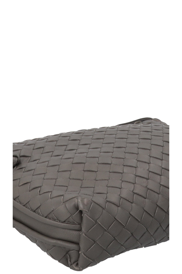 BOTTEGA VENETA Nodini Crossbody Bag Intrecciato Grey