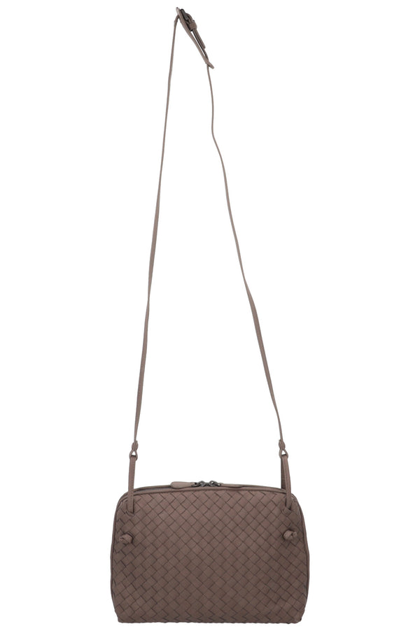BOTTEGA VENETA Sac bandoulière Nodini Intrecciato Taupe