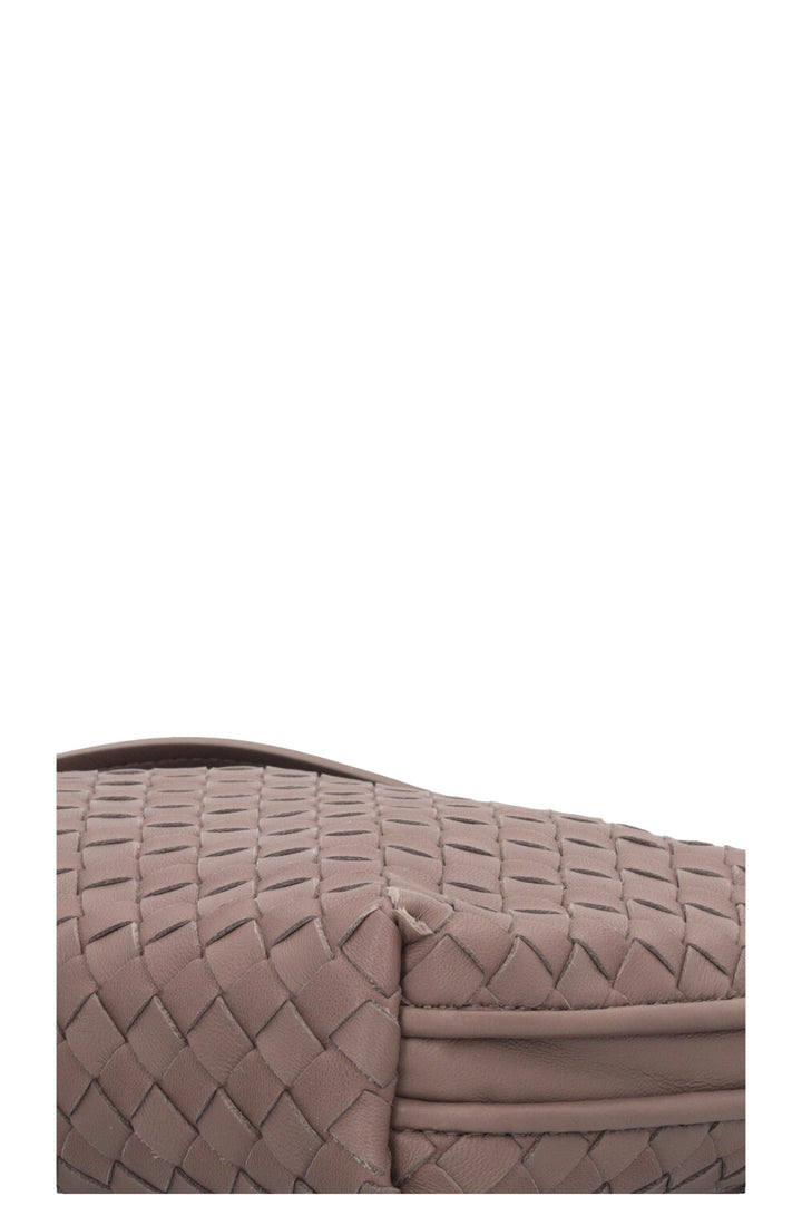 BOTTEGA VENETA Nodini Crossbody Bag Intrecciato Taupe