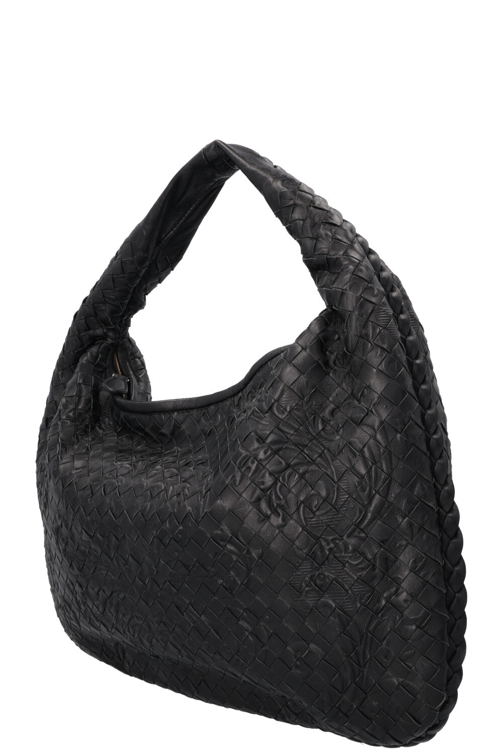 BOTTEGA VENETA Intrecciato Small Hobo Bag Black