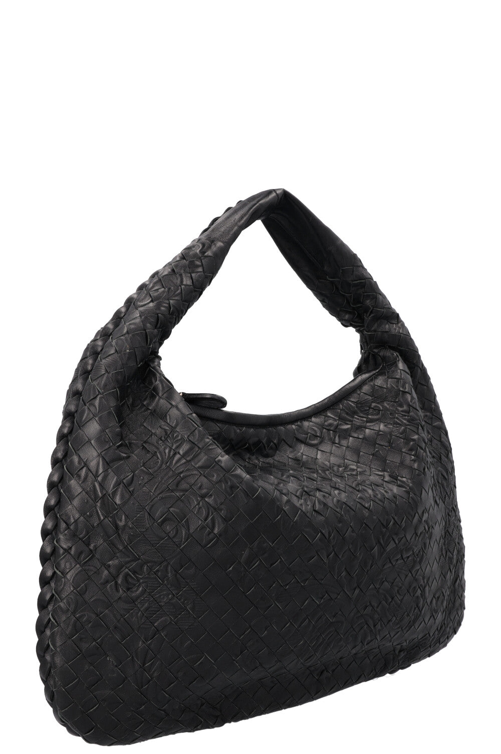 BOTTEGA VENETA Intrecciato Small Hobo Bag Black