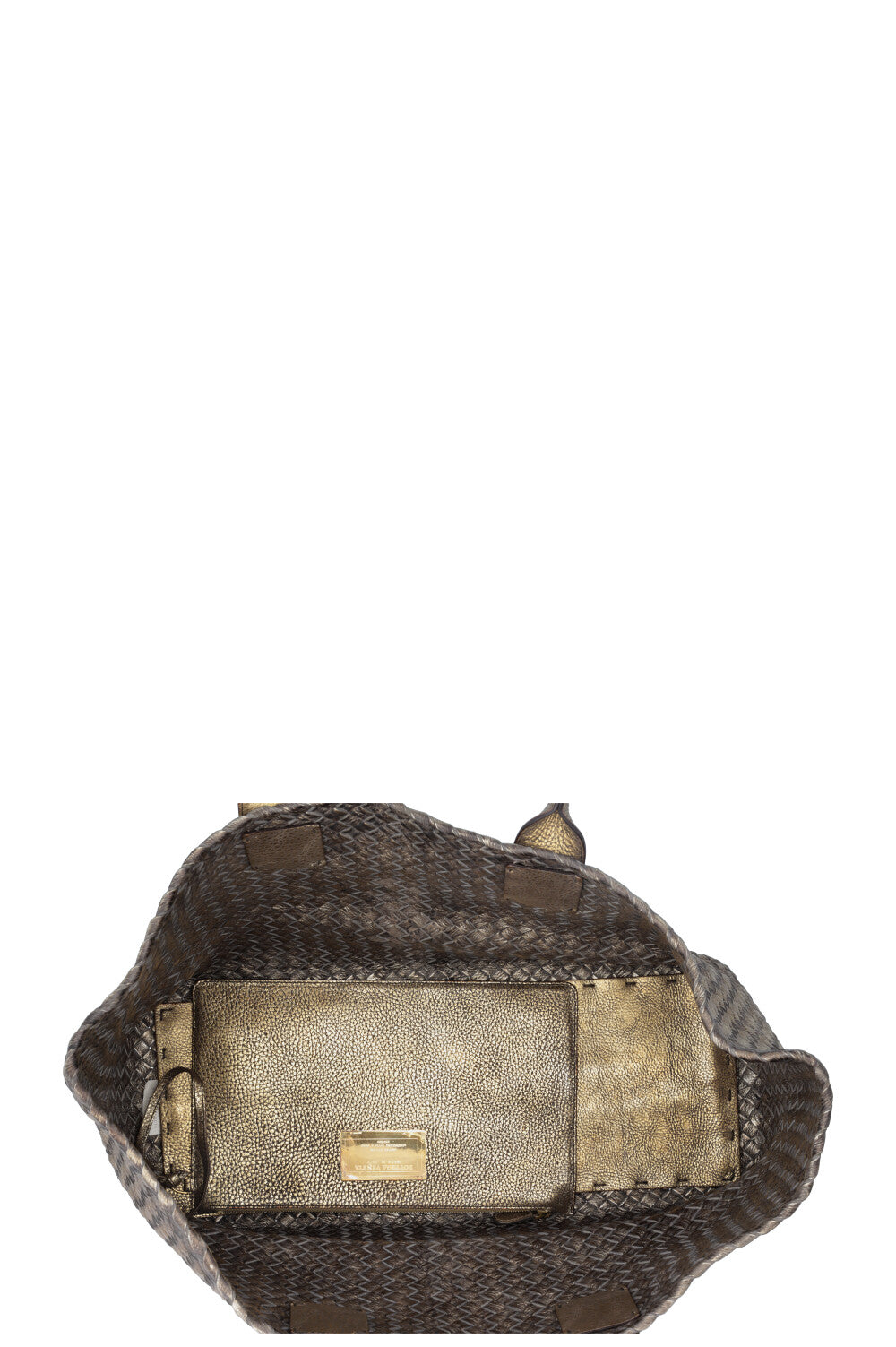 BOTTEGA VENETA Cabat Tote Bag Intrecciato Gold