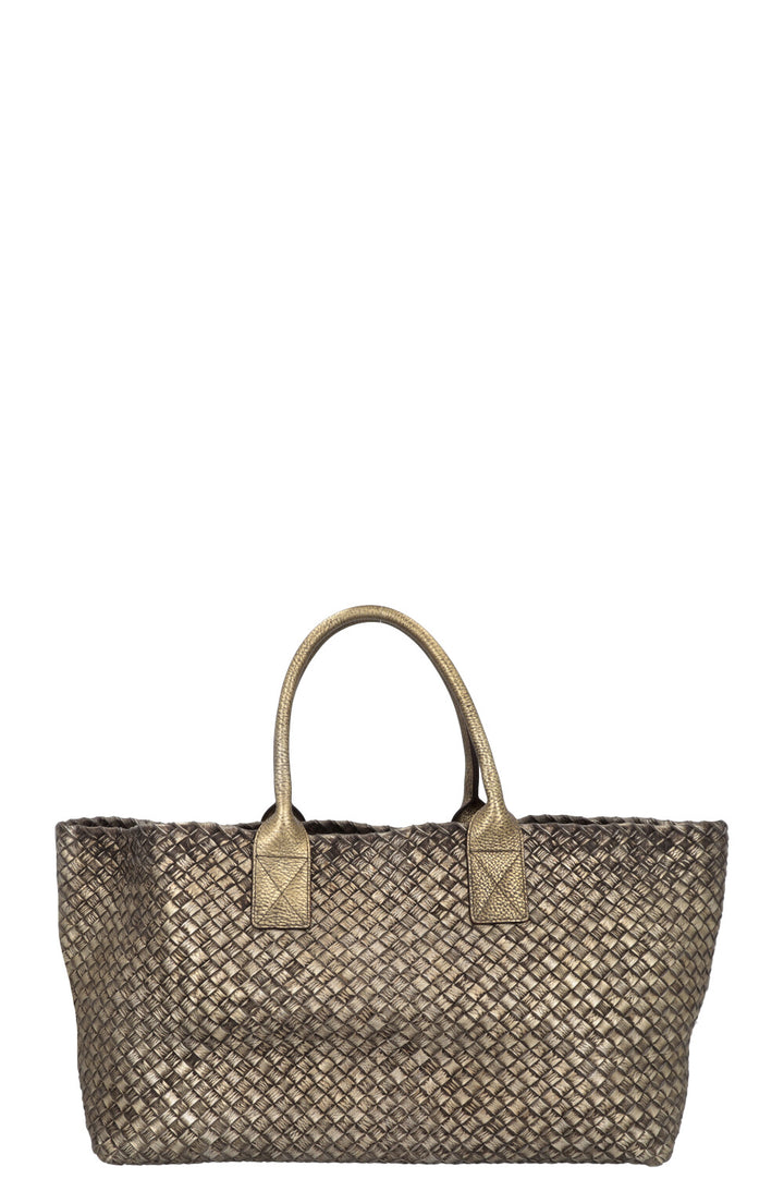 BOTTEGA VENETA Cabat Tote Bag Intrecciato Gold