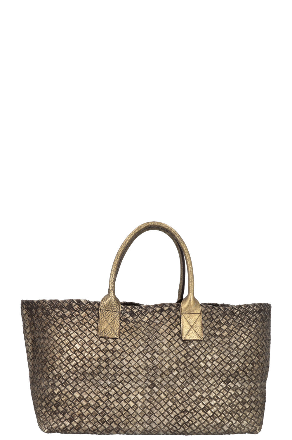 BOTTEGA VENETA Cabat Tote Bag Intrecciato Gold