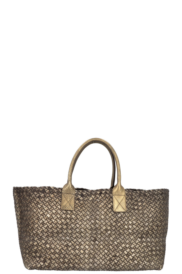 BOTTEGA VENETA Cabat Tote Bag Intrecciato Gold