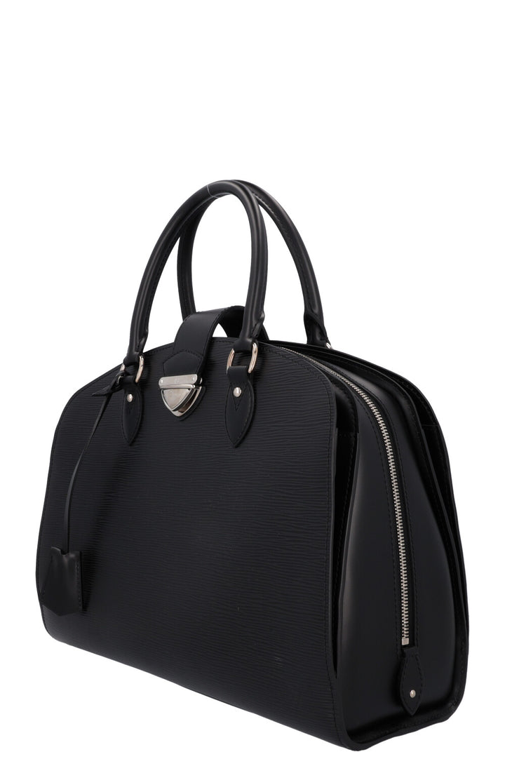LOUIS VUITTON Pont Neuf GM Top Handle Bag Black Epi