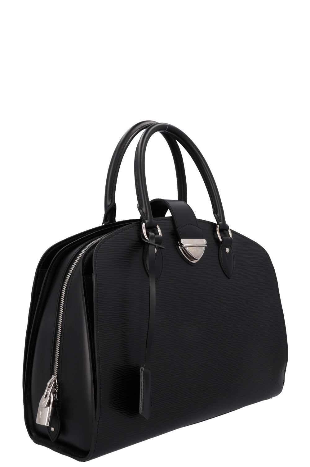 LOUIS VUITTON Pont Neuf GM Top Handle Bag Black Epi