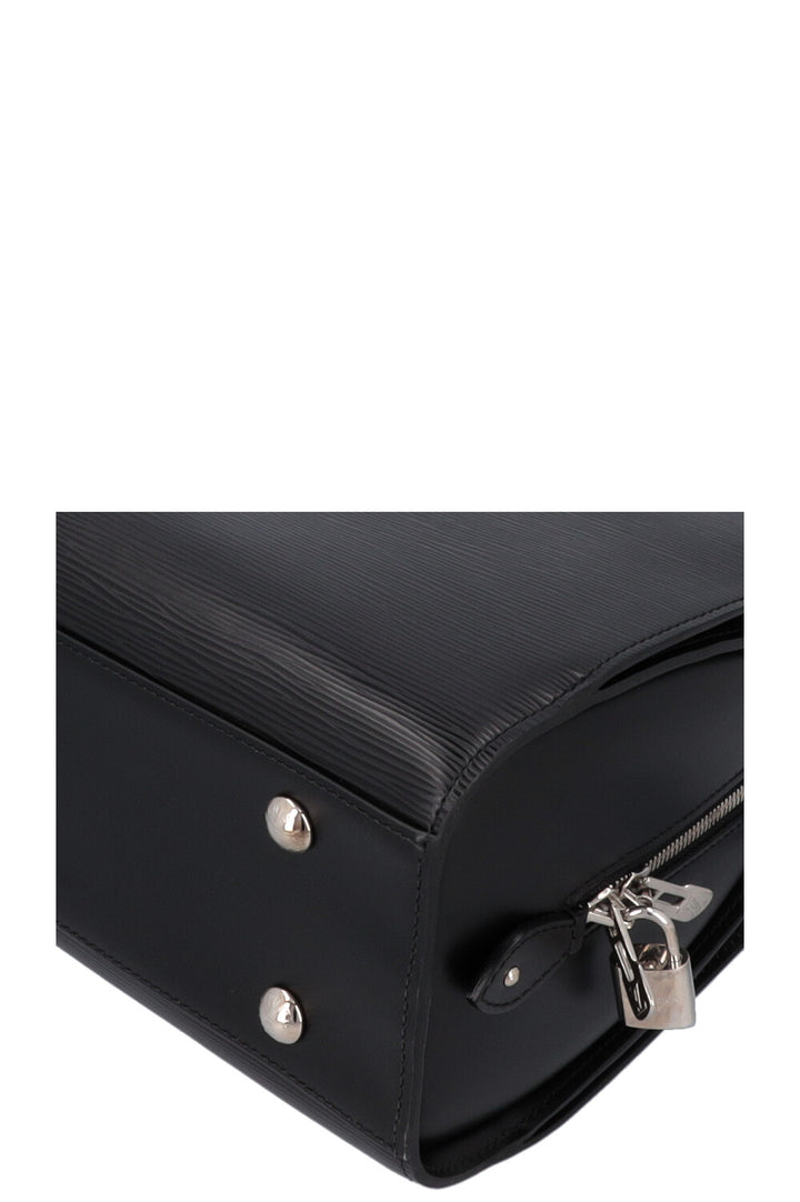 LOUIS VUITTON Pont Neuf GM Top Handle Bag Black Epi