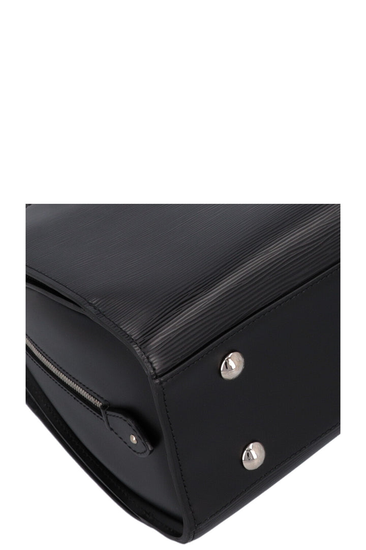LOUIS VUITTON Pont Neuf GM Top Handle Bag Black Epi