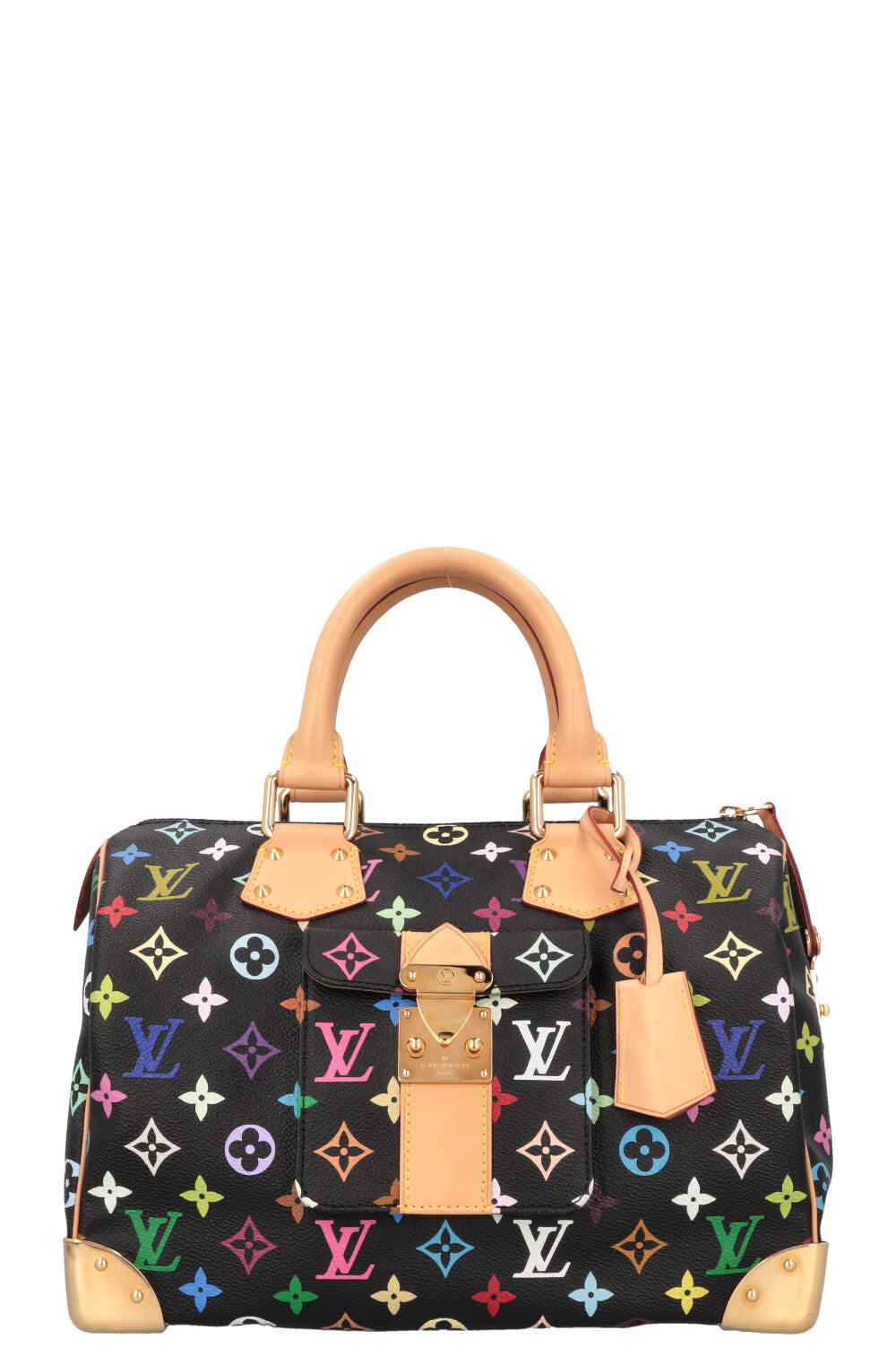 LOUIS VUITTON Speedy 30 Murakami Multicolor Black
