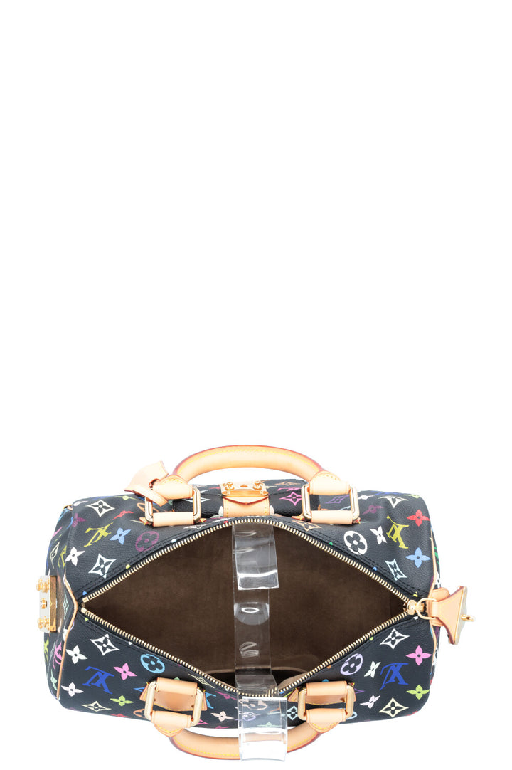 LOUIS VUITTON Speedy 30 Murakami Multicolor Black