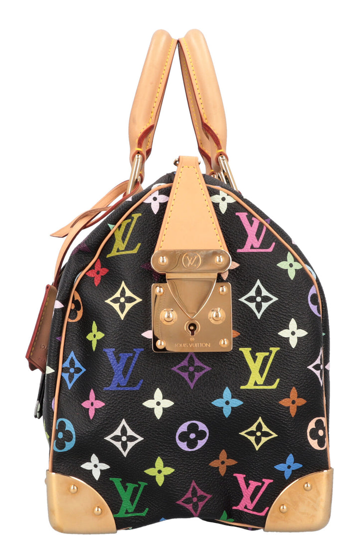 LOUIS VUITTON Speedy 30 Murakami Multicolor Black