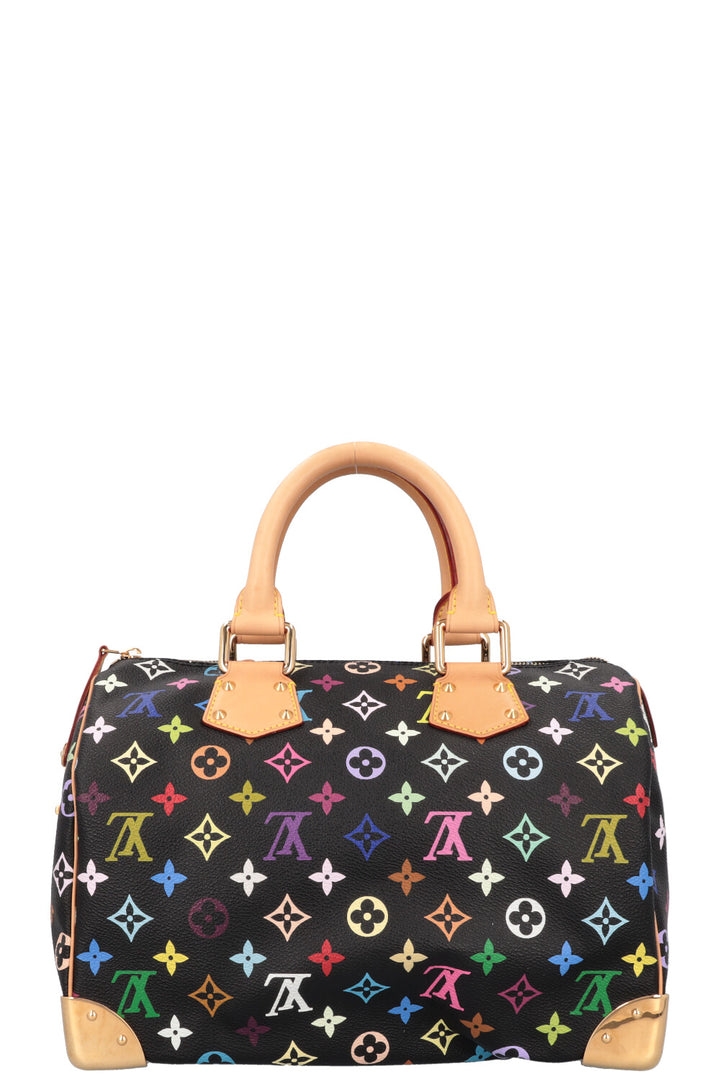 LOUIS VUITTON Speedy 30 Murakami Multicolor Black