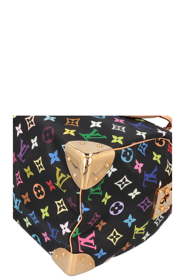 LOUIS VUITTON Speedy 30 Murakami Multicolor Black