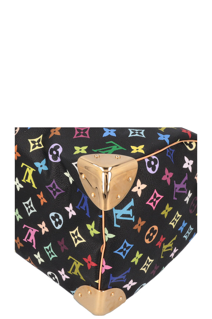 LOUIS VUITTON Speedy 30 Murakami Multicolor Black