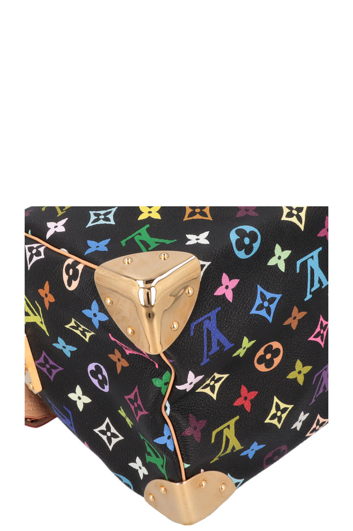 LOUIS VUITTON Speedy 30 Murakami Multicolor Black