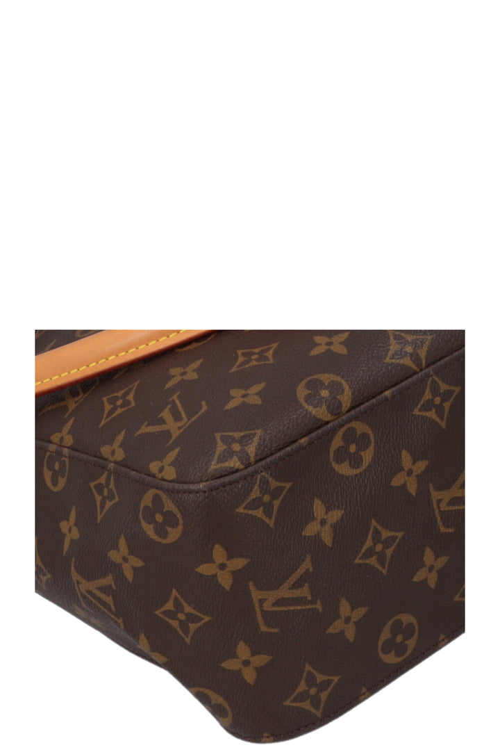 LOUIS VUITTON Looping Shoulder Bag MNG Canvas