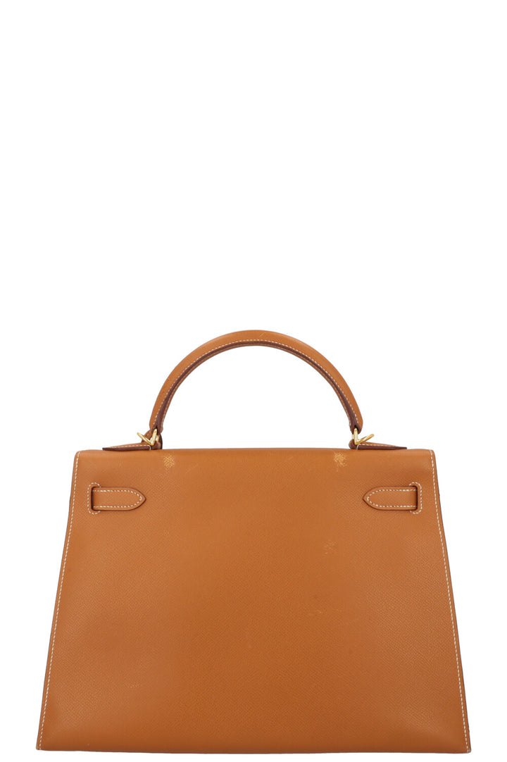 HERMÈS Kelly 32 Epsom Gold