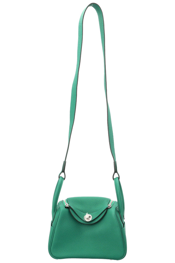 HERMÈS Mini Lindy Clemence Vert Vertigo