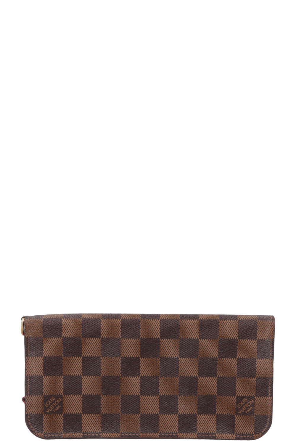 LOUIS VUITTON Insolite Wallet Damier Ebene Red