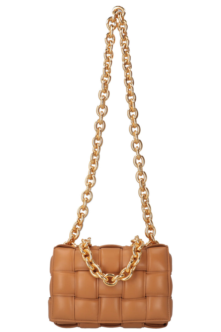 BOTTEGA VENETA Chain Cassette Crossbody Bag Camel