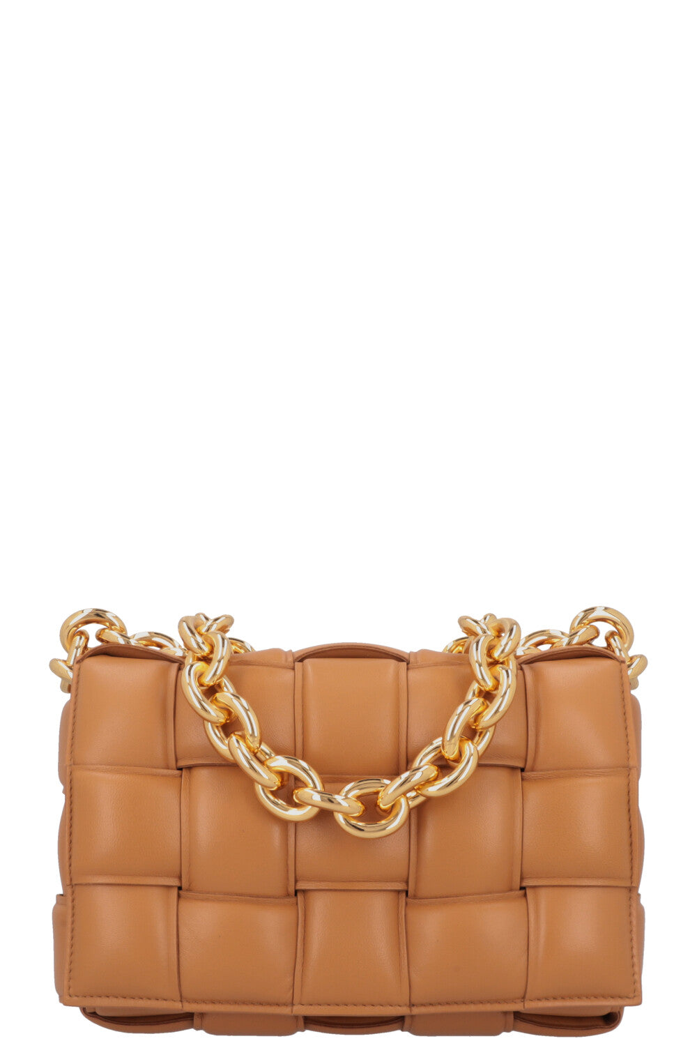BOTTEGA VENETA Chain Cassette Crossbody Bag Camel