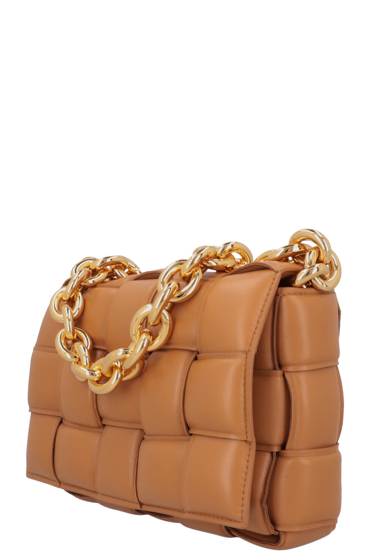 BOTTEGA VENETA Chain Cassette Crossbody Bag Camel