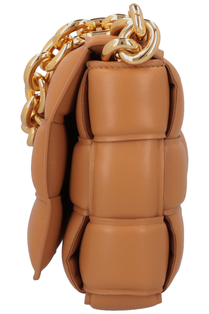 BOTTEGA VENETA Chain Cassette Crossbody Bag Camel