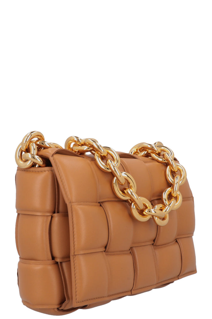BOTTEGA VENETA Chain Cassette Crossbody Bag Camel