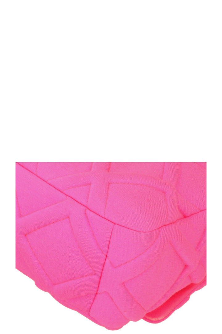 CHANEL 19 Medium Crossbody Bag Neon Pink Canvas