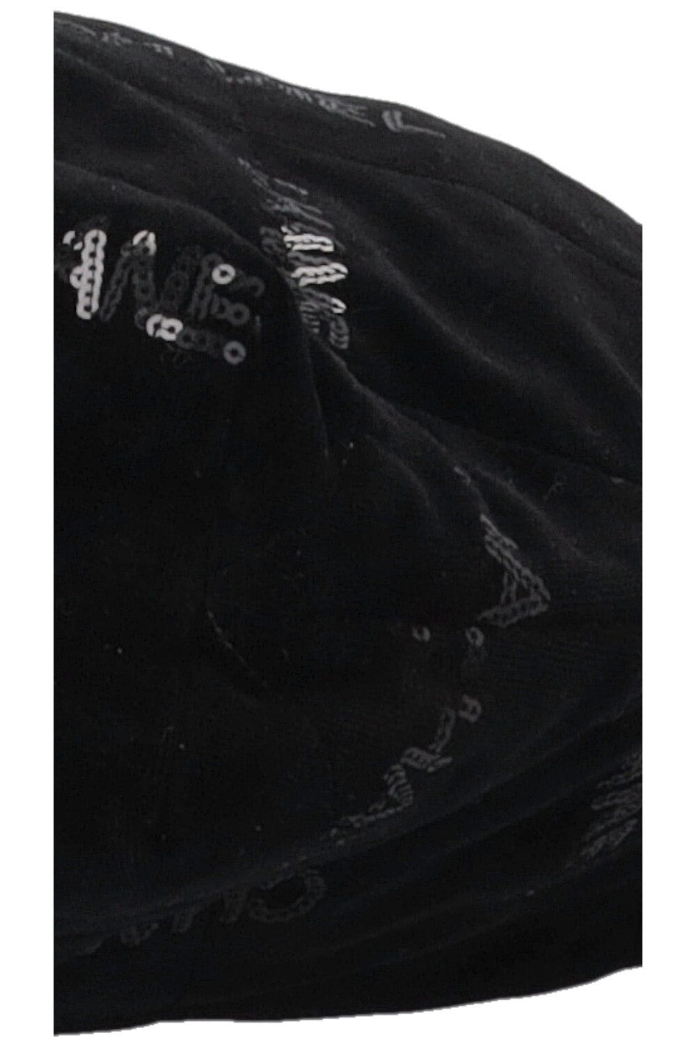 CHANEL 22 Medium Velvet Sequins Black
